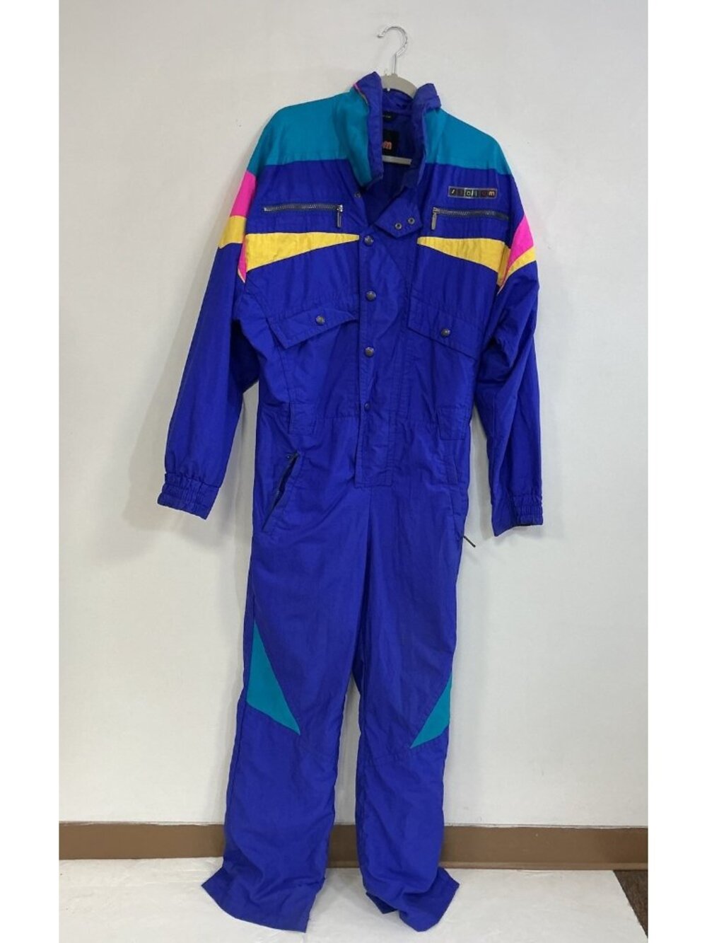 Vintage 90s Slalom One Piece Ski Suit Snow Suit Men's Medium